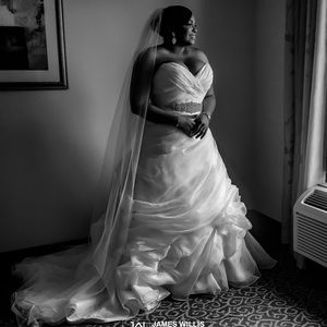 Bling Bridal Off White Cathedral Length Veil